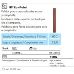 NTI Epsi Point Rojo Pulidor para caras oclusales