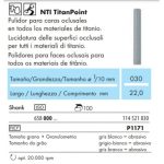 NTI Titan Point Gris Pulidor para caras oclusales